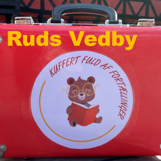 Logo for Kuffertfuld af fortællinger Ruds Vedby